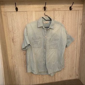madewell denim shirt button up